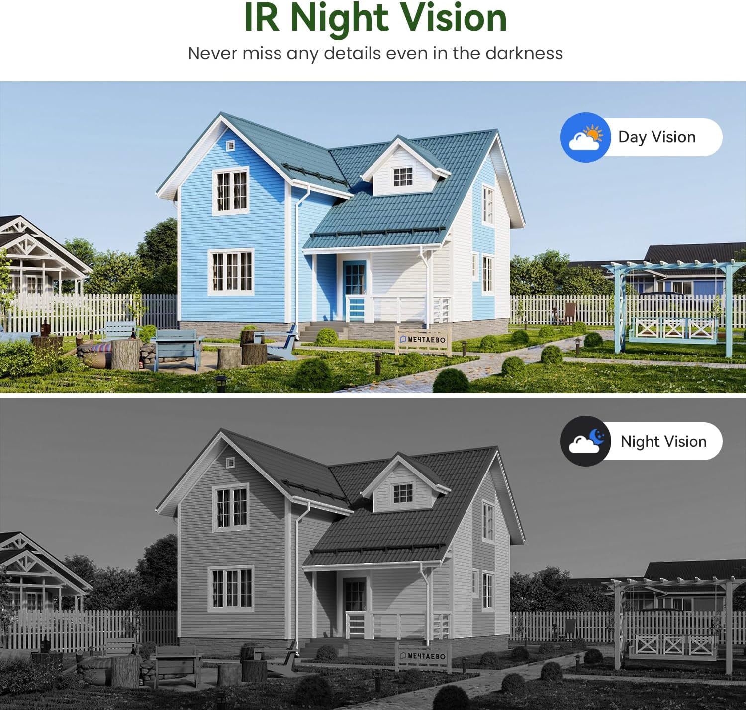 1080P Smart Wireless Video Doorbell Camera with Chime, Night Vision, Real-Time Alerts, AI Human Detection, 2.4G WiFi, Two-Way Talk, Cloud Storage, Battery Rechargeable, Weather-Resistant - Image 6