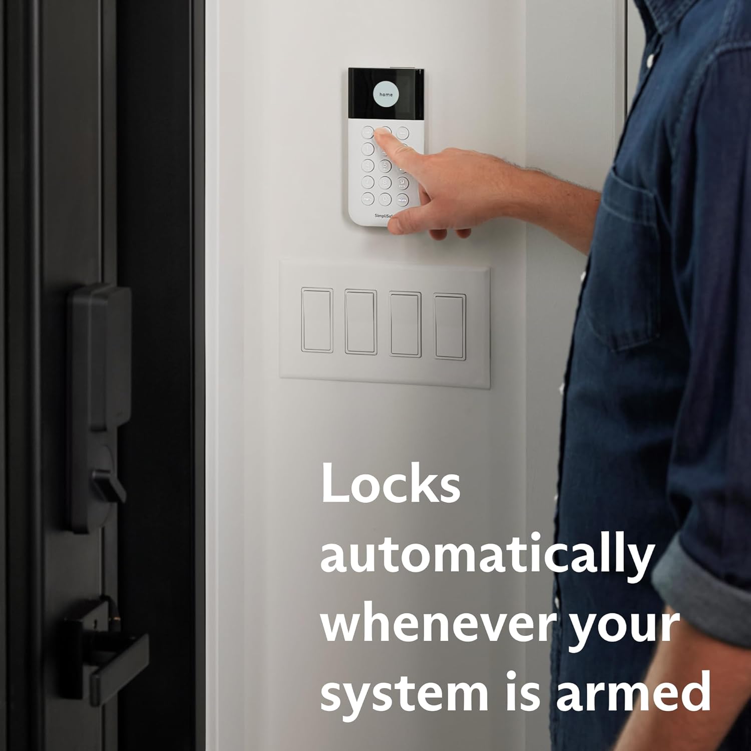SimpliSafe Smart Lock Series 2 (Black) for The Gen 3 Home Security System - Image 3