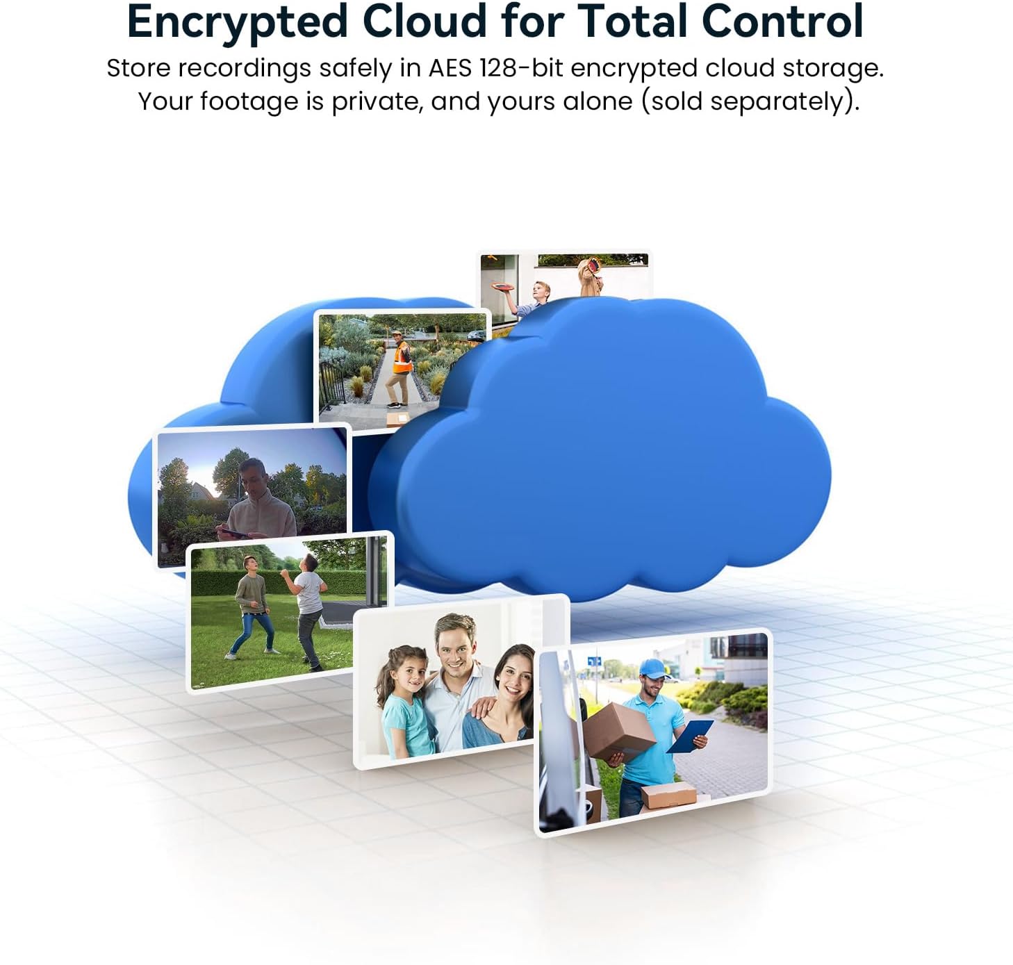 Smart Video Doorbell Camera, Wireless Indoor/Outdoor Surveillance Cam, AI Human Detection, Live View, Included Chime, 2-Way Audio, Night Vision, Cloud Storage Sold Separately, 2.4G WiFi - Image 7